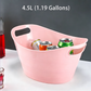 Large Plastic Ice Bucket Stackable Drink Tub