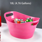 Large Plastic Ice Bucket Stackable Drink Tub