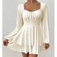 Women’s Sweetheart Neckline Skort Mini Dress