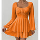 Women’s Sweetheart Neckline Skort Mini Dress
