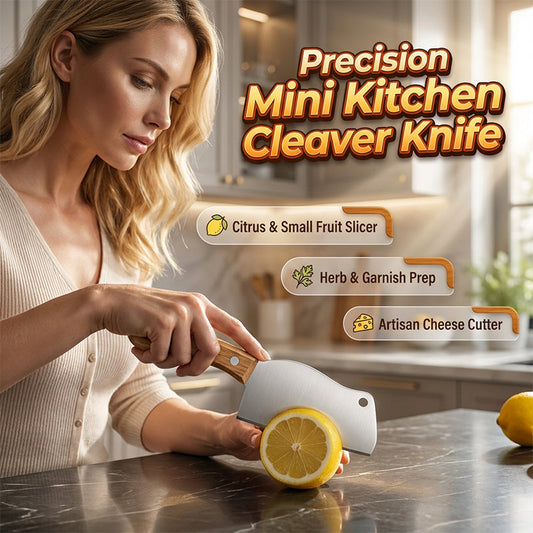 🔪🍎 Mini kitchen cleaver – sharp, rust-proof, easy grip, perfect for fruit!