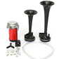 📣🚗 Universal 12V Dual Trumpet Air Horn Kit – Loud Dual-Tone Sound Upgrade