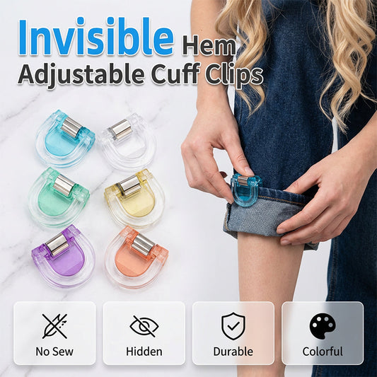👖✨ No-sew hem clips – instant length adjustment, discreet & fabric-safe!