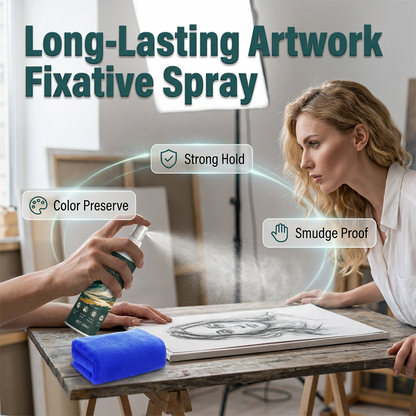 🎨🛡️ Art fixative spray – seals, protects, prevents smudging & keeps colors vivid!