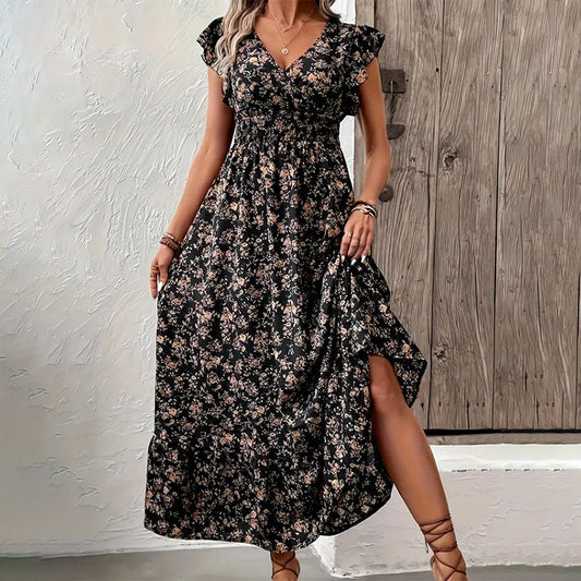 🌸👗 Flowy floral maxi dress – chic, comfy & versatile! 🌟 Buy 2 get 8% off!