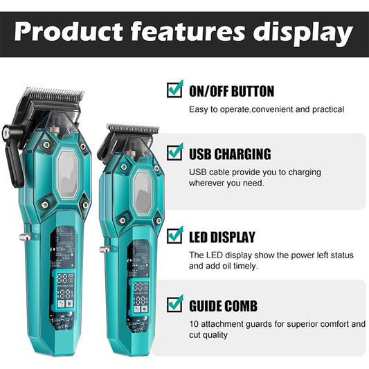 ✂️💈 Precision T-blade trimmer – 120-min runtime, 7000 RPM motor! 🌟 Buy 2 get 8% off!
