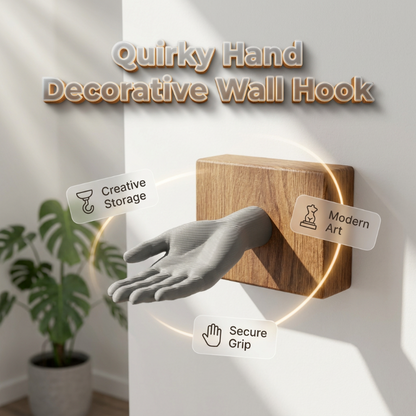🖐️🔑 Hand-shaped wall hook – quirky, sturdy, holds keys & coats! 🌟 Buy 2 get 8% off!