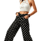 👖🌸 Vintage polka dot wide-leg pants – comfy, breathable & chic! 🌟 Buy 2 get 8% off!
