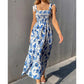 Women's Summer Elegant Floral Strap Dress