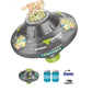 🛸🫧 UFO bubble machine – 360° rotation, LED lights, obstacle avoidance!