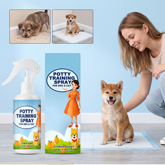 🐶🚫 Pet training spray – guides potty habits, protects furniture, safe formula!