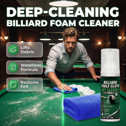 🎱✨ Billiard foam cleaner – lifts chalk dust, gentle on felt, deep clean!