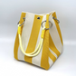 👜✨ Knitted bucket bag – chic stripes, spacious, perfect for vacations!