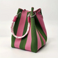 👜✨ Knitted bucket bag – chic stripes, spacious, perfect for vacations!