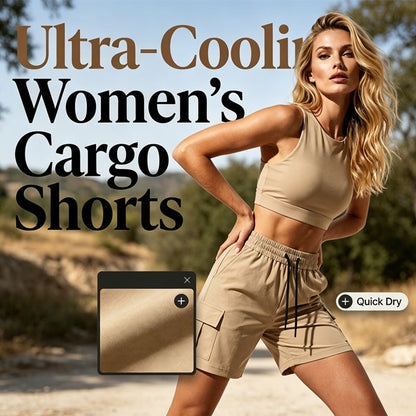 👖☀️ Cooling cargo shorts – breathable, stretchy waist, deep pockets, comfy all day!