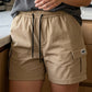 👖☀️ Cooling cargo shorts – breathable, stretchy waist, deep pockets, comfy all day!