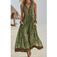 🐆🌴 Leopard maxi dress – breathable, flowy, perfect for beach vacations!