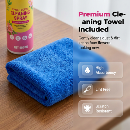 🌸✨ Faux flower cleaning spray – removes dust, safe for colors, restores brightness!
