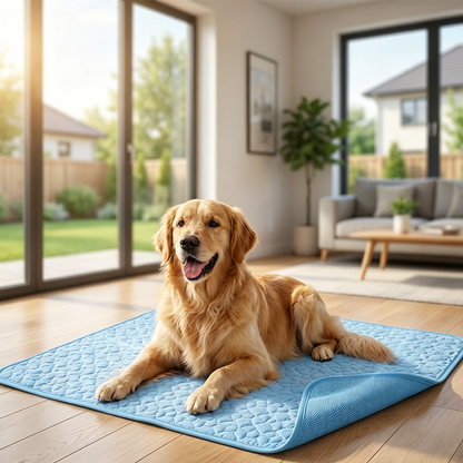 🧊⚡  Summer Sale! No-Water Pet Cooling Mat – Breathable Oxford Fabric, Fits Any Bed/Crate