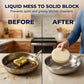 🧑‍🍳🧊 Waste oil coagulant – turns liquid oil into solid block, mess-free cleanup!