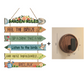 ⏳Limited-time 50% off⏰Rustic Wooden Garden Hanging Sign Wall Decor Plaque🏡🪧