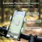 🚴📱 Cycling phone mount – 1-sec lock, shockproof, full rotation for navigation!