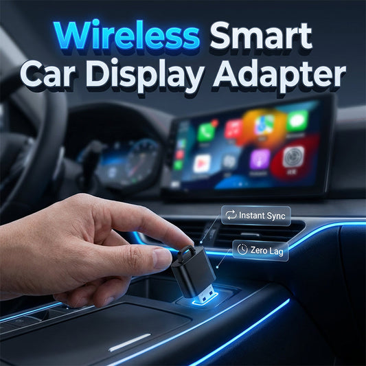 🚗📱 Wireless car display adapter – plug & play, voice control, seamless sync!