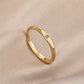 Minimalist Initial Ring for Everyday Elegance