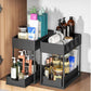 🧺🚰 Under-sink organizer – sliding drawer, drainage, no-tool assembly!