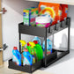 🧺🚰 Under-sink organizer – sliding drawer, drainage, no-tool assembly!