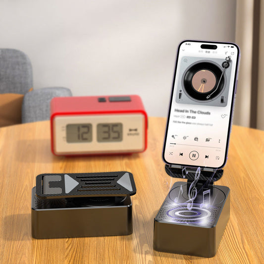 🔊📱 3-in-1 speaker, charger & stand – great sound, hands-free, sleek gift!
