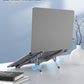 Foldable Laptop Stand with 4-Port USB Hub