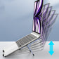 Foldable Laptop Stand with 4-Port USB Hub