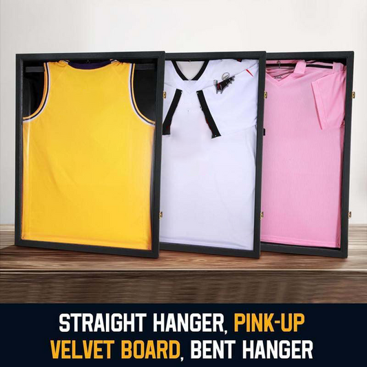 🖼️ Magnetic jersey display frame – crystal clear, solid wood, easy access!