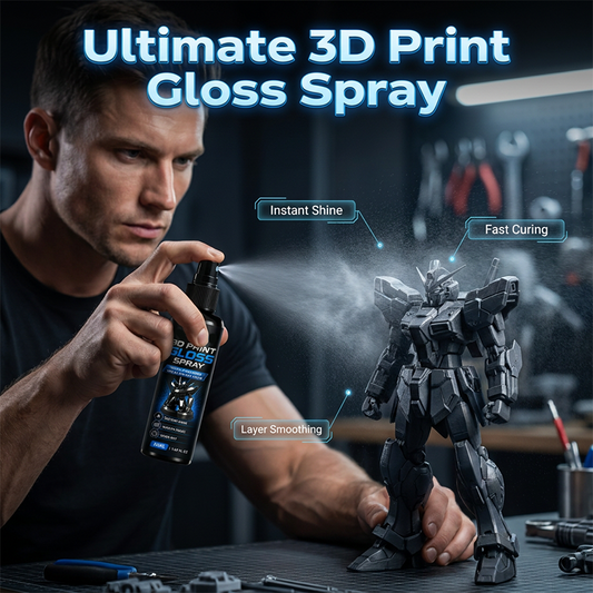🎨✨ 3D print gloss spray – smooths layers, quick-dry, high-shine finish!