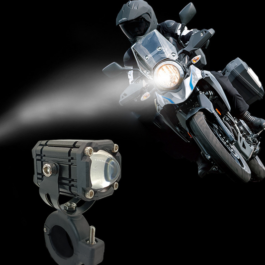 🏍️💡 Dual-beam LED headlight – bright, waterproof, fits 12-80V vehicles!