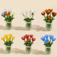 🌷 Glass flower vase set – vibrant, compact, maintenance-free forever!