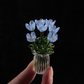 🌷 Glass flower vase set – vibrant, compact, maintenance-free forever!
