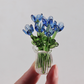 🌷 Glass flower vase set – vibrant, compact, maintenance-free forever!