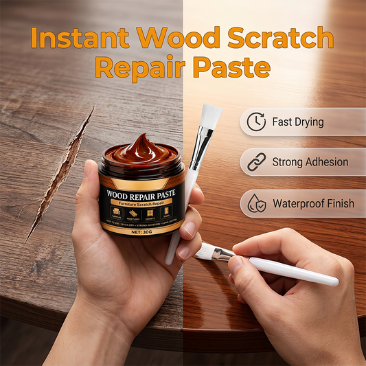 🪵🔧 Wood repair paste – fills cracks, scratches, dries fast, restores furniture!
