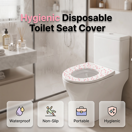 🚽🛡️ Disposable toilet seat cover – waterproof, universal fit, travel-friendly!