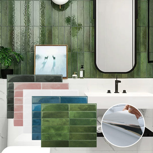 🧱✨ Peel & stick backsplash – waterproof, easy-clean, no tools needed!