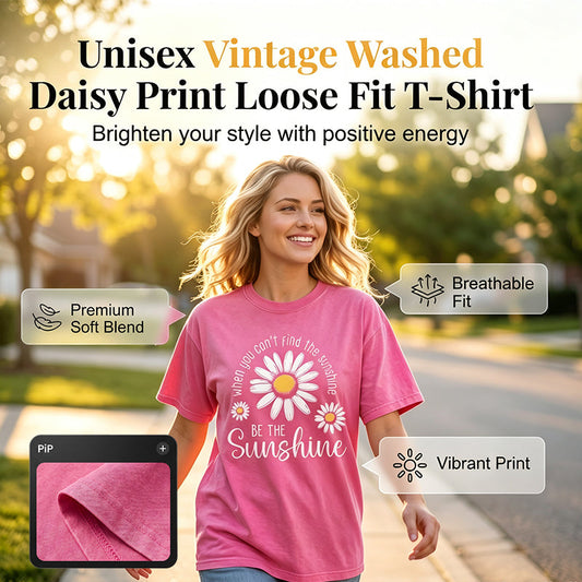 🔥50% Off🌿Breathable Cotton Loose Tee — Relaxed Fit | Soft-Touch Fabric | Keeps You Cool All Day👕