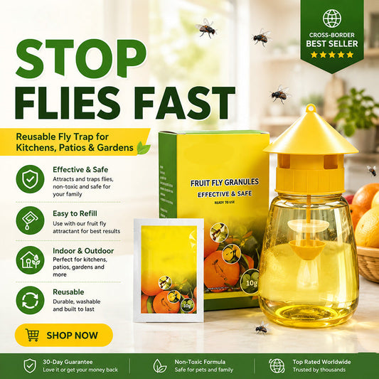 🦟 Indoor and outdoor hanging fly trap – 🏡 Chemical-free protection and a peaceful summer atmosphere 🌿🛡️