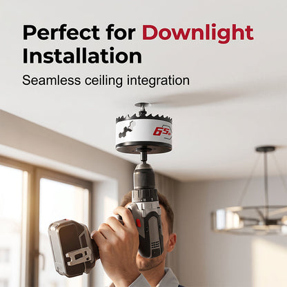 🔧💡 Multi-Size Hole Saw Drill Bit – Clean Cutouts for Downlights & Plasterboard