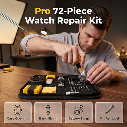 🔧 Pro Watch Repair Kit – New Strap, New Battery, Same Watch – Fix It Yourself in Minutes ⌚