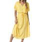 Women Casual Floral Printed Midi Dress