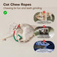 🐾🧶Cat Toys Chew Ropes 3Pcs, Safe Teeth Cleaning Toy for Indoor Kittens, Calming Interactive Kitty Toys