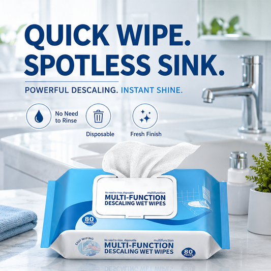 🚿 Multi-function Bathroom Descaling Cleaning Wipes