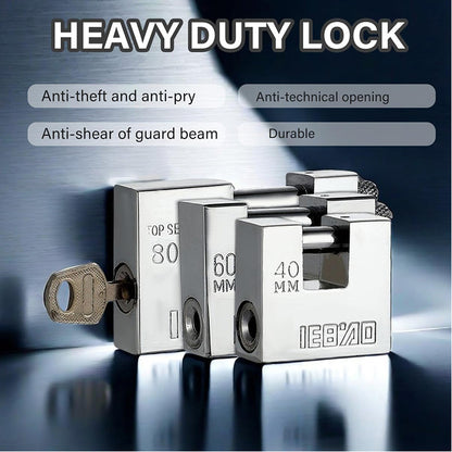 High-Security Shackle Lock for Garages and Motorcycles